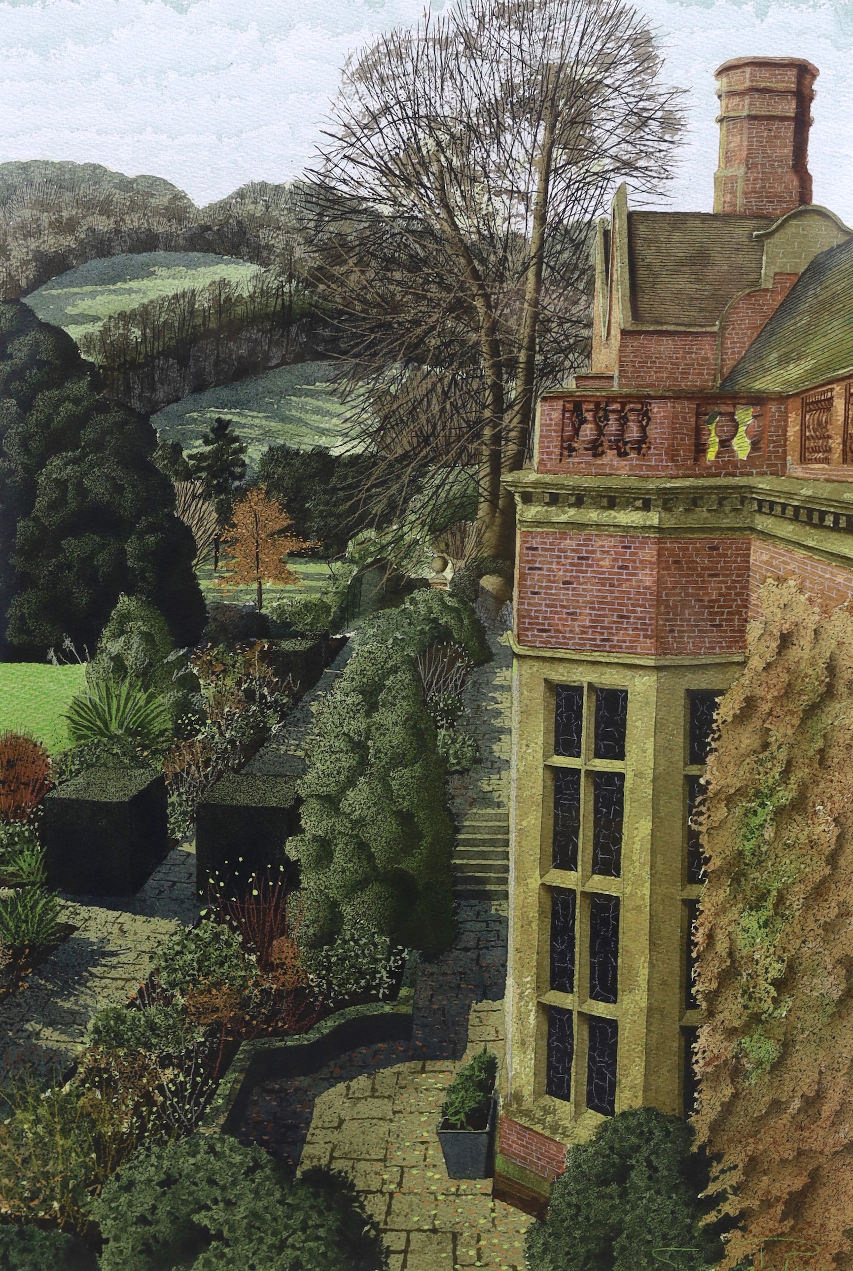 Simon Palmer (British, b.1956), 'Glyndebourne', watercolour, 59 x 41cm